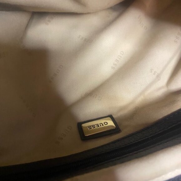 GUESS Ryann Black Large Satchel  Handbag - Picture 7 of 8